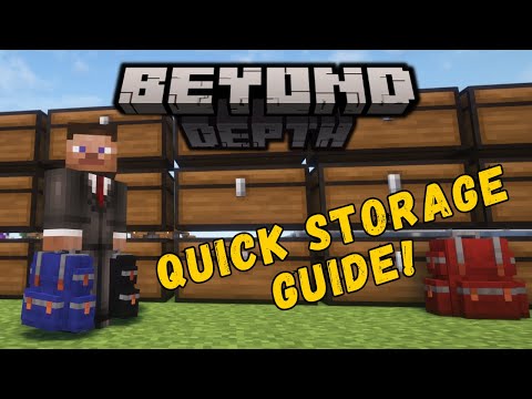 The BEST Way To Set Up EFFICIENT Storage in Beyond Depth modpack