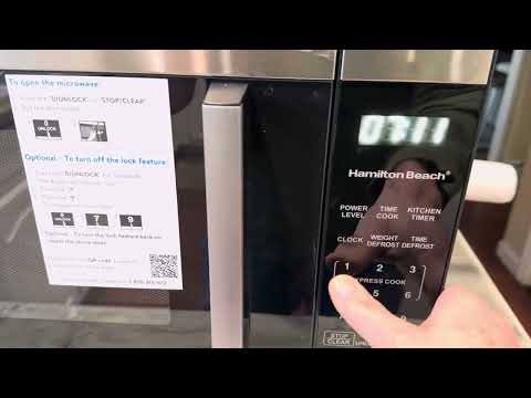 Change/set the clock time on a Hamilton Beech microwave