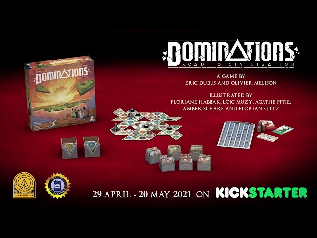 Jogo de tabuleiro Asmodee Dominations Road to Civilization video