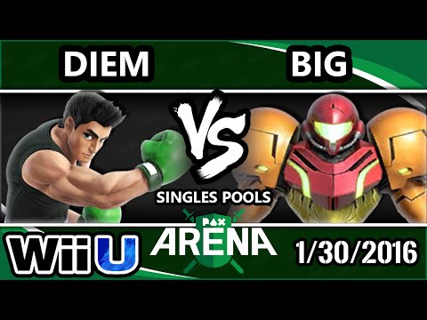 PAX South Arena - Juice.Diem (Lil Mac) Vs. Big (Samus) SSB4 Pools - Smash Wii U - Smash 4