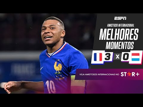 Gols e lances de França x Luxemburgo