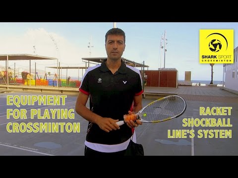 Equipment for Crossminton training or match; Equipo para jugar Crossminton