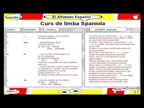 Curs video de limba Spaniola - Lectia 1