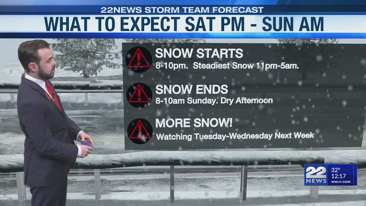 Snowstorm arrives Saturday evening | What to expect
