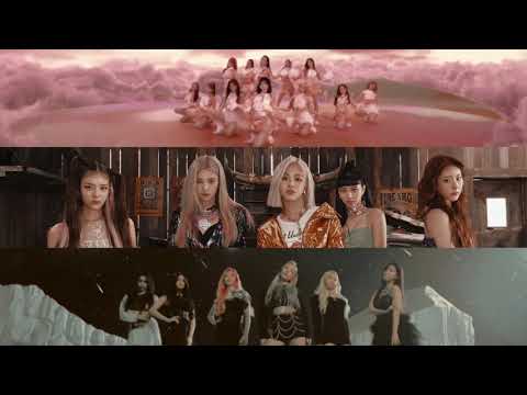IZ*ONE, ITZY & EVERGLOW - Secret Of The Swan, Not Shy & DUN DUN