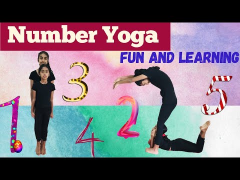 Human Number Yoga | Learn 1-10  Numbers | Counting | Kids yoga | Yoga kids | Number formation