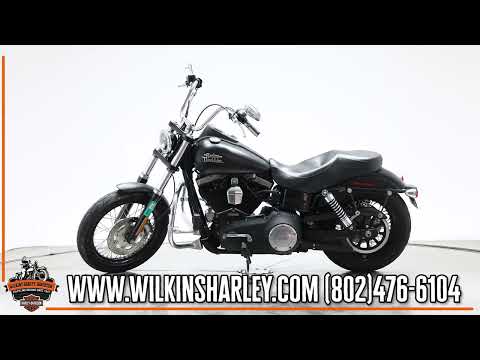 2014 HARLEY-DAVIDSON FXDB103 STREET BOB in BLACK DENIM with 13089 miles