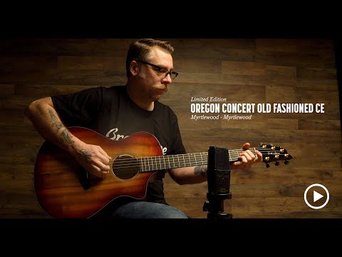 Breedlove - Oregon Concert Old Fashioned CE - Acoustic/Electric Guitar - Myrtlewood Orange/Red Gloss Finish image 11
