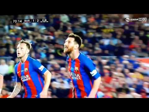 Lionel Messi missing penalty vs Eibar | 21/05/2017