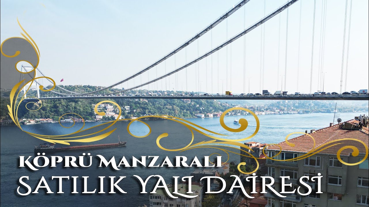 Rumeli Hisarı Boğaz Hattında Fatih Sultan Mehmet Köprüsü Manzaralı Satılık Lüks Yalı Dairesi