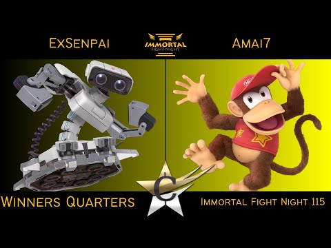 Immortal Fight Night 115 Winners Quarters - ExSenpai (ROB) vs Amai7 (Diddy Kong) Smash Ultimate - SS