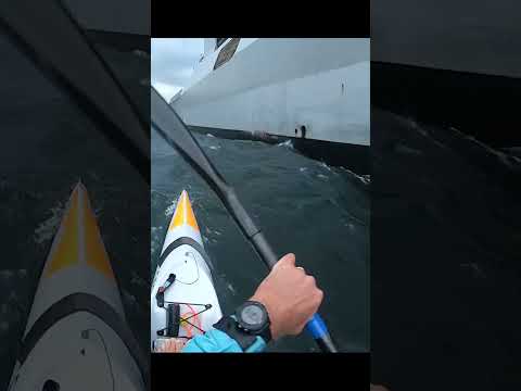 Downwind past a Navy Ship.