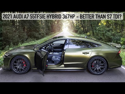 2021 AUDI A7 55TFSIE 367HP HYBRID QUATTRO - AWESOME CUSTOM STYLING - BETTER THAN S7 TDI?
