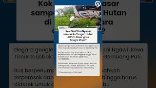 KOK BISA? Bus Besar NYASAR sampai ke Tengah Hutan di Pati, Diduga Gegara Google Maps