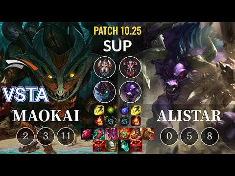 HLE Vsta Maokai vs Alistar Sup - KR Patch 10.25
