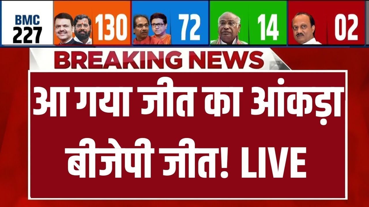 BMC Election Results Counting LIVE : आ गया जीत का आंकड़ा बीजेपी जीत! BJP | Uddhav