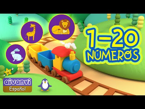 Aprender los numeros del 1 al 20 para niños 🚂  Tren de numeros 🚂 Contar hasta 20