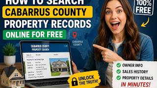 How to search Cabarrus County property records online for free