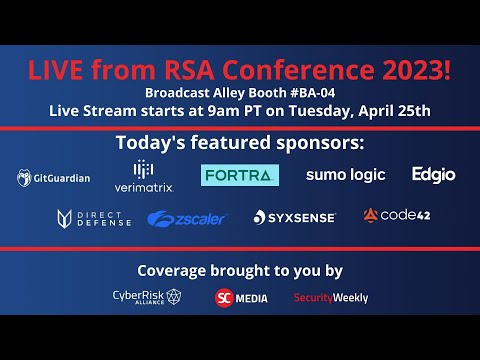 Live from RSA Conference 2023 - Broadcast Alley - Day 2