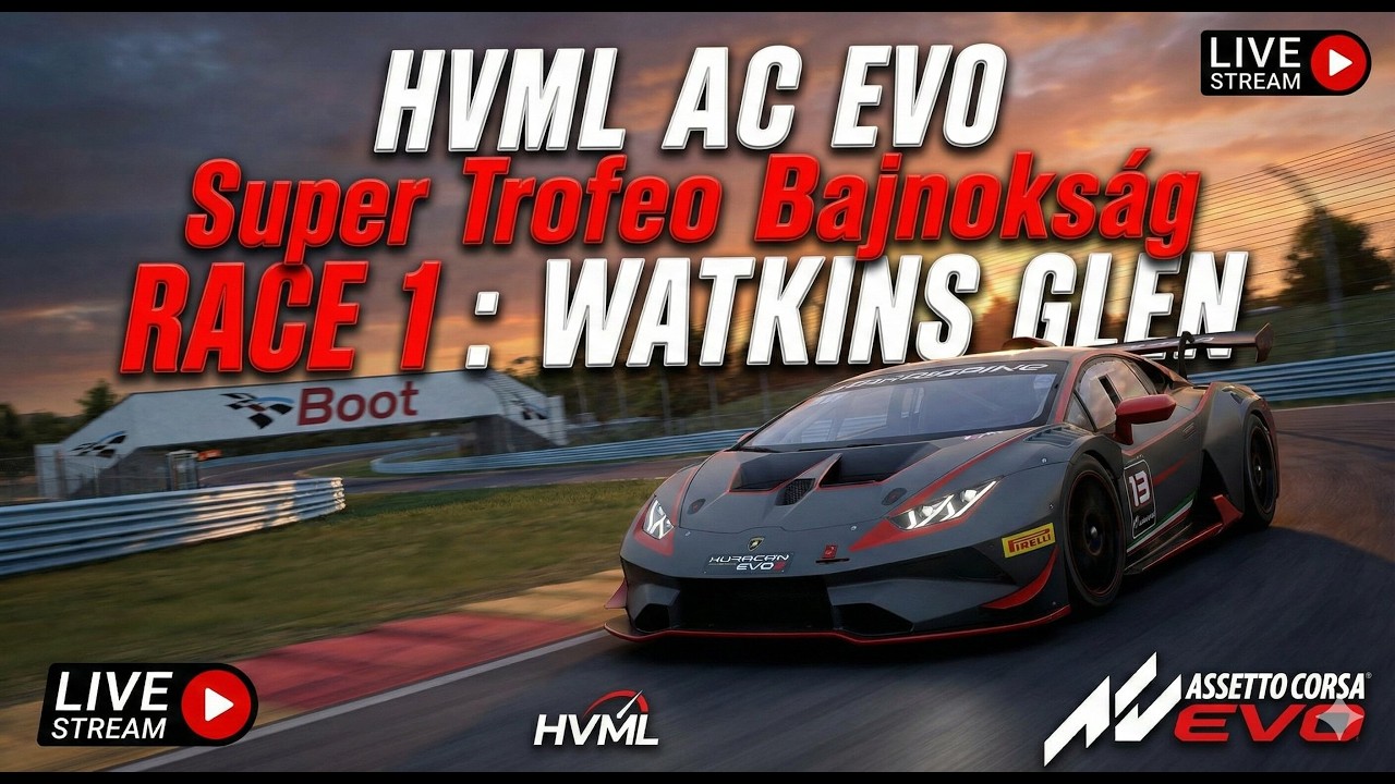 Assetto Corsa EVO | Super Trofeo | #01 Watkins Glen