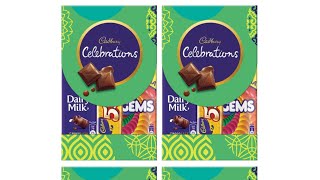 Cadbury celebration Gift pack 50 rs l gems l dairy milk l  🍫🍫#unboxing chocolate #satisfyingvideo