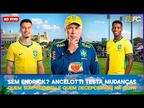 ANCELOTTI TESTA MUDANÇAS, MAS E ENDRICK, JOGA? MELHORES E PIORES DA 1ª RODADA DA COPA – Bom dia, QFC