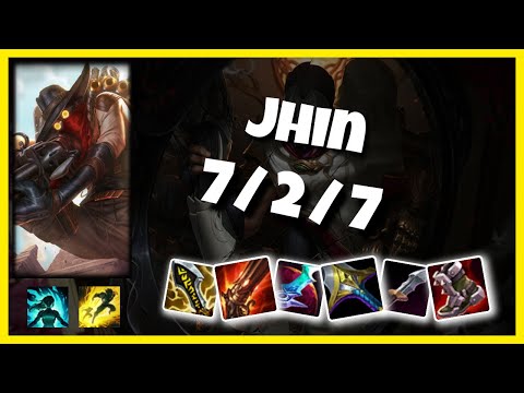 Jhin vs Lucian KOREAN Challenger BOT (7/2/7) Gameplay Replay - Patch 10.23