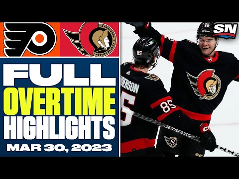 Philadelphia Flyers at Ottawa Senators | FULL Overtime Highlights - March 30, 2023