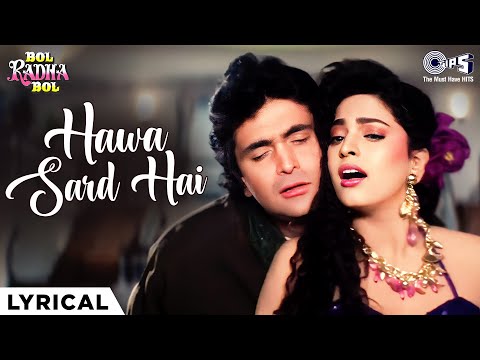 Hawa Sard Hai Khidki Band Karlo - Lyrical | Bol Radha Bol | Abhijeet, Kavita K | 90's Romantic Song