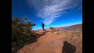 Following Eric through the Upper Porcupine and Lower Porcupine singletrack segment.