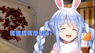 【爆紅食品組合試吃評分】族長試吃辣到不行的起司奶油培根蔥【hololive/兎田ぺこら/中文翻譯/精華剪輯】