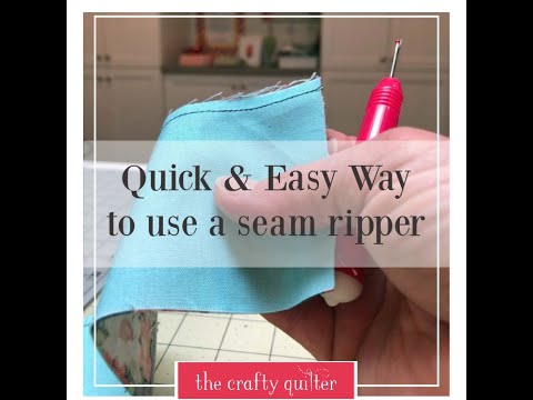 Quick seam ripper technique