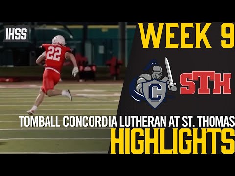 Thrilling High School Football: St. Thomas vs. Concordia Lutheran Highlights