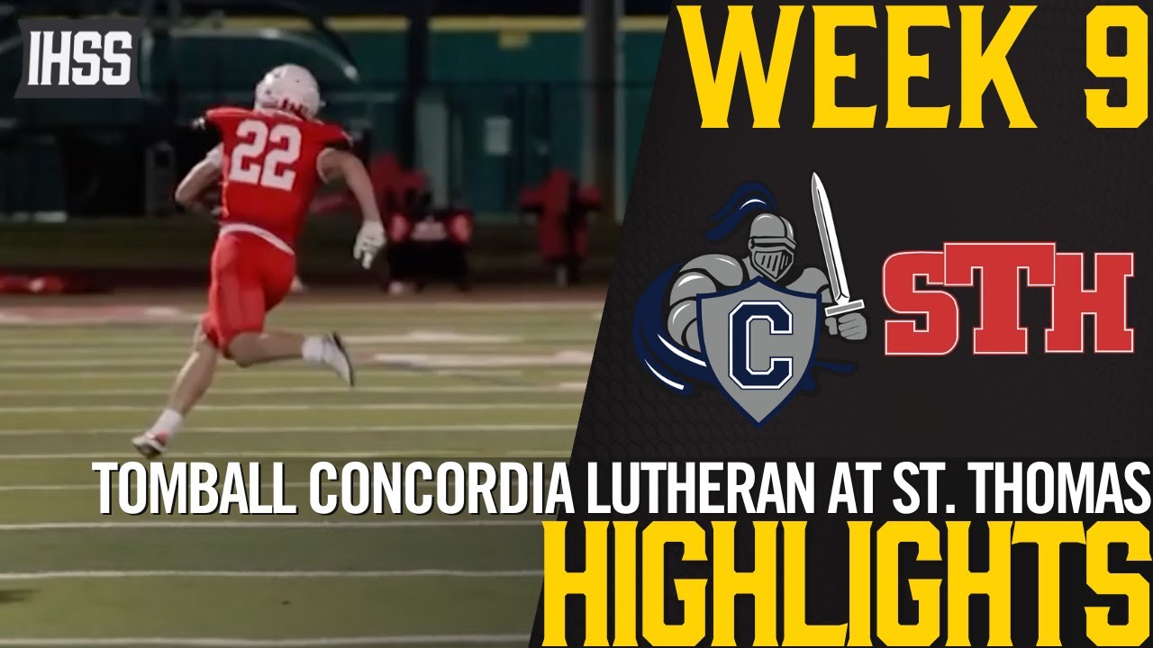 Thrilling High School Football: St. Thomas vs. Concordia Lutheran Highlights