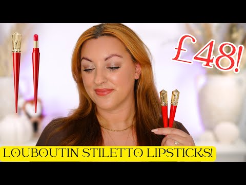 LOUBOUTIN ROUGE STILETTO GLOSSY SHINE LIPSTICKS! As Good as the PACKAGING?!