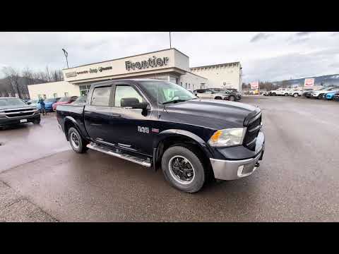 2018 Ram 1500 Outdoorsman 4x4 Crew Cab 5'7" Box in Blue for sale at Frontier Chrysler Dodge Jeep Ram Fiat Ltd. in Smithers, BC
