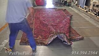 How to fold a supersize Oriental rug for shipping