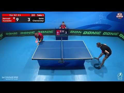 22:00 Hennadii Yurchenko  (3:0)  Serhii Cherniavskyi West 5 WIN CUP 13.10.2022 | TABLE TENNIS WINCUP