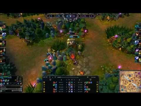 Hecarim Vs Shaco Level 2 Red Buff Fight