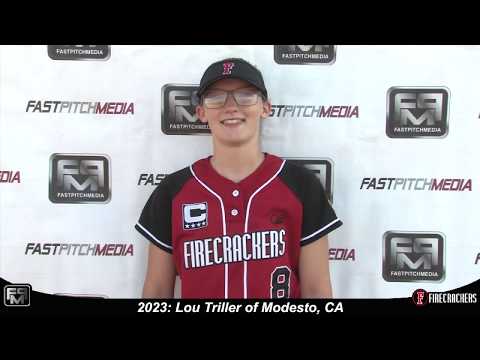 2023 Lou Triller Catcher and Third Base Softball Skills Video - Norcal Firecrackers