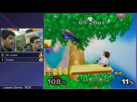 GSS 99 SSBM - Mr. Lemon (Dr. Mario) vs. Scooby (Sheik) - Melee LSF