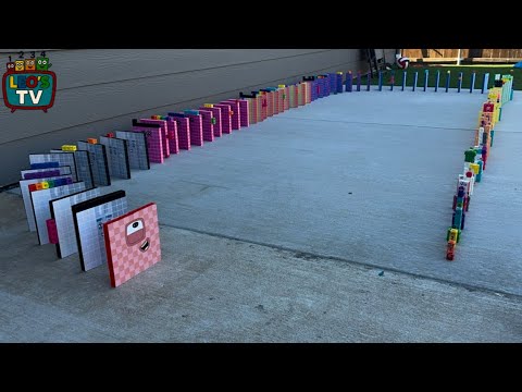 NumberBlocks Outdoors Fun Domino Chain Reaction Special Guest I I Leo's Tv