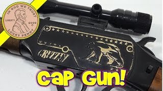 Grizzly Cap Gun Lever Action Cowboy Western Rifle, by Edison Giocattoli
