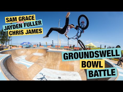 Sam Grace, Jayden Fuller & Chris James - Groundswell Bowl Battle - Colony BMX