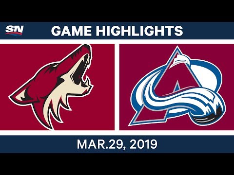 NHL Game Highlights | Coyotes vs. Avalanche - March 29, 2019