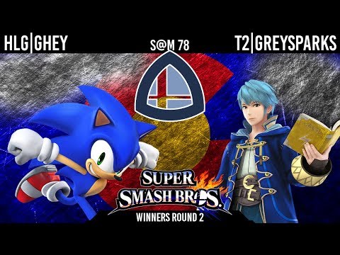 Sm4sh@Mines 78 - HLG|Ghey (Sonic, Cloud) Vs. T2|GreySparks (Robin) - Winners Round 2