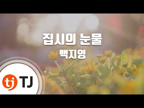 [TJ노래방] 집시의 눈물 - 백지영 (Gipsy's Tear - Baek Ji Young) / TJ Karaoke