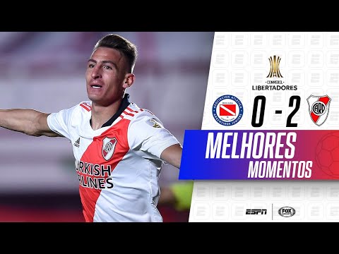 Gols e lances de Argentino Juniors x River Plate