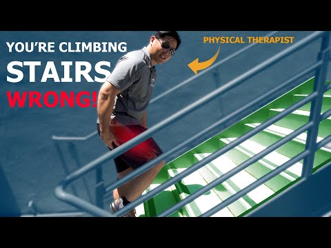 Climb Stairs the RIGHT WAY | How to Walk Up Stairs | Physical Therapy