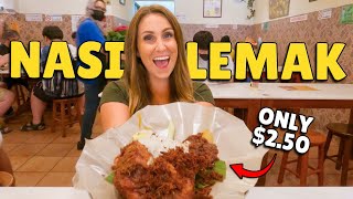 YOU NEED To Eat This In MALAYSIA! 😍FIRST TIME Trying Nasi Lemak In Kuala Lumpur! 🇲🇾